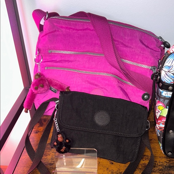 Kipling Aisling crossbody bag in Black With Monkey Keychain - Picture 6 of 6